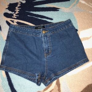 Forever 21 Blue Jean Shorts